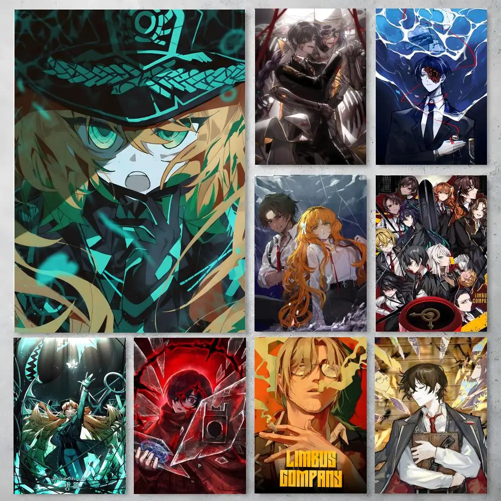 Game Limbus Company Poster Poster Stickers Painting Mural HD Wall Decals for Bedroom Living Room Home Self-Adhesive
