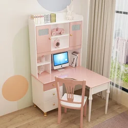 Muebles para niños, estantería para dormitorio, escritorio para ordenador, escritorio esquinero, conjunto combinado de estantería