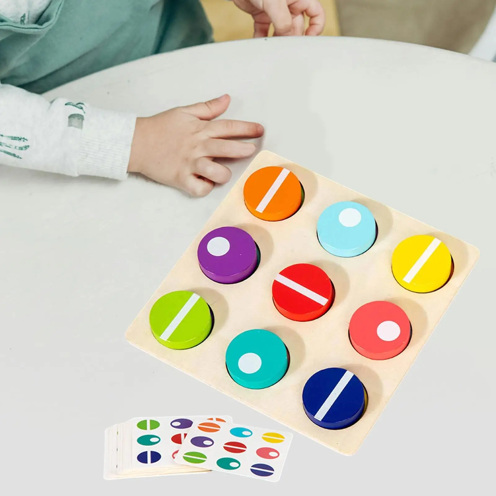 Kleurafstemming Spel Reizen voor 3+ jaar oud Cadeau Activiteit Houten zintuiglijk speelgoed