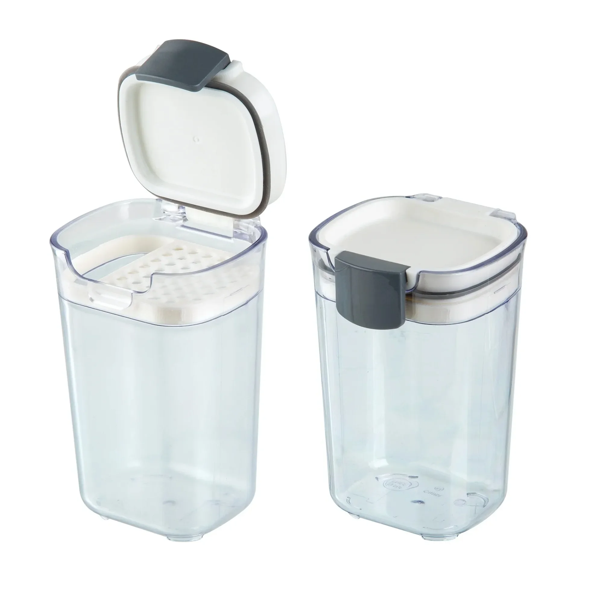 Prep Solutions White Seasoning Keepers Set de 2 dispensadores de cereales