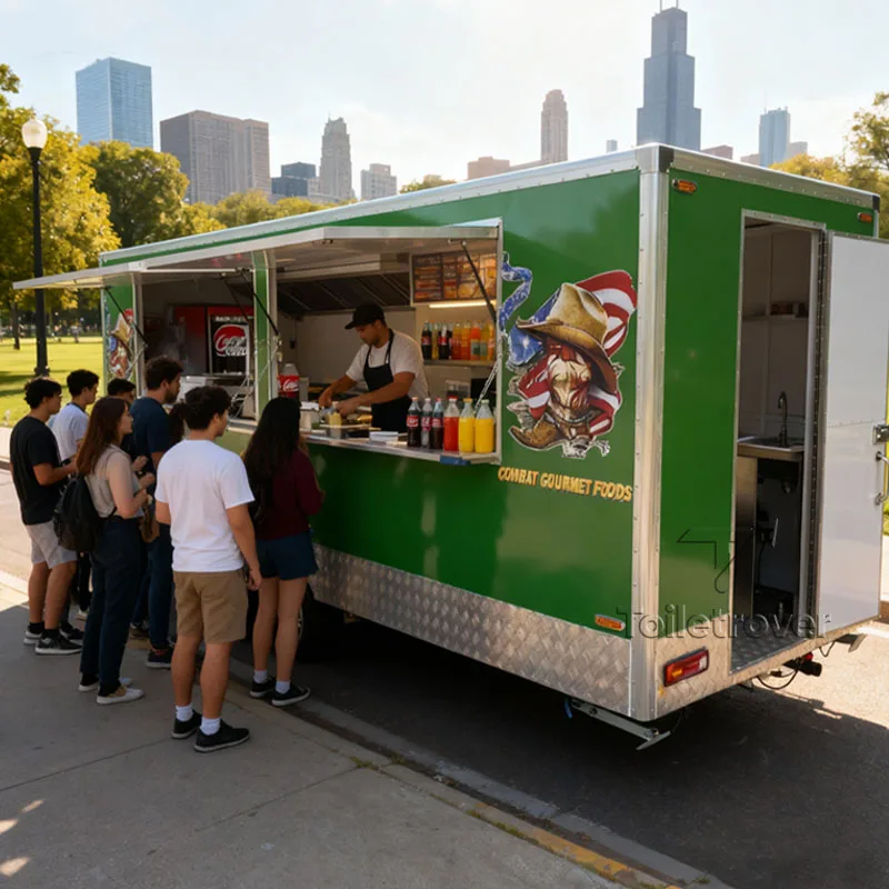 Custom Unique Top End Fancy Coffee Boba Tea Soft Cold Drink Milkshakes Street Food Truck With Full Kitchen Equipment