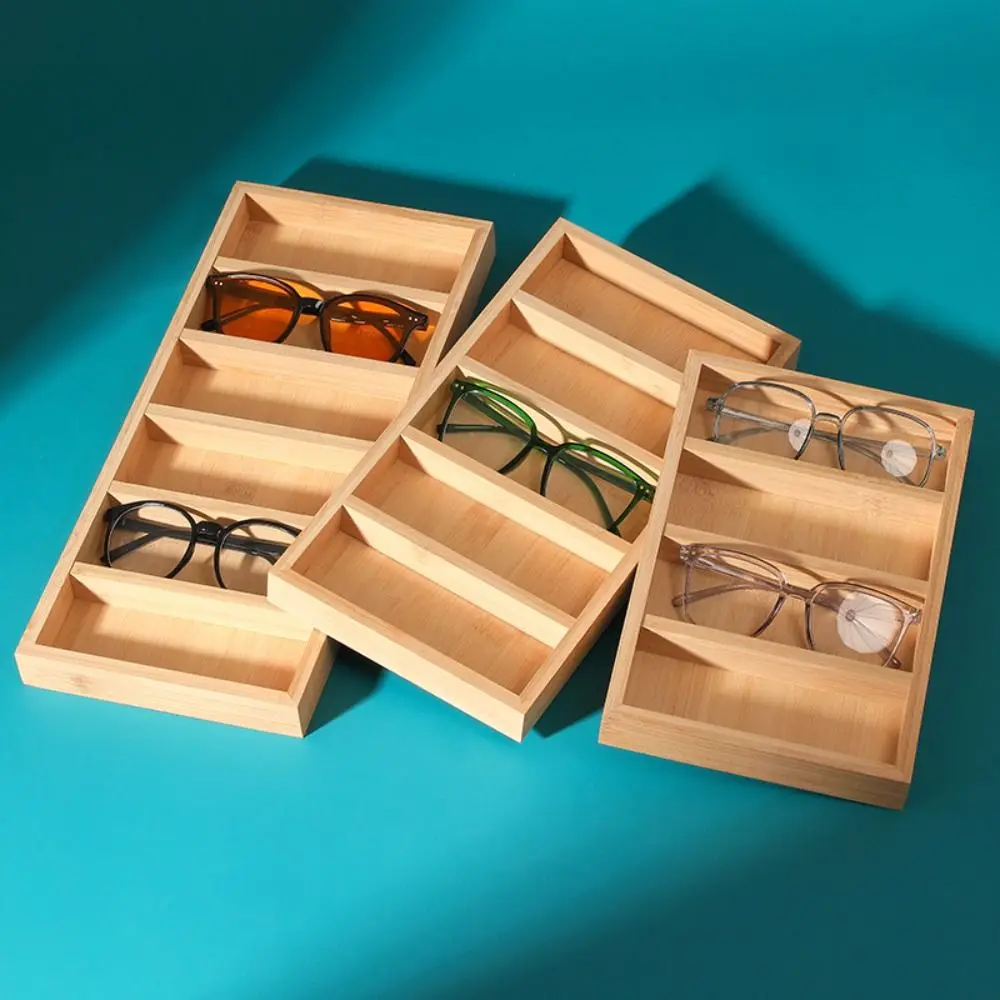 

4/5/6 Slot Wooden Glasses Case Glasswear Box Grids Sunglasses Box Eyewear Holder Jewelry Organizer Jewelry Display Box Hanging