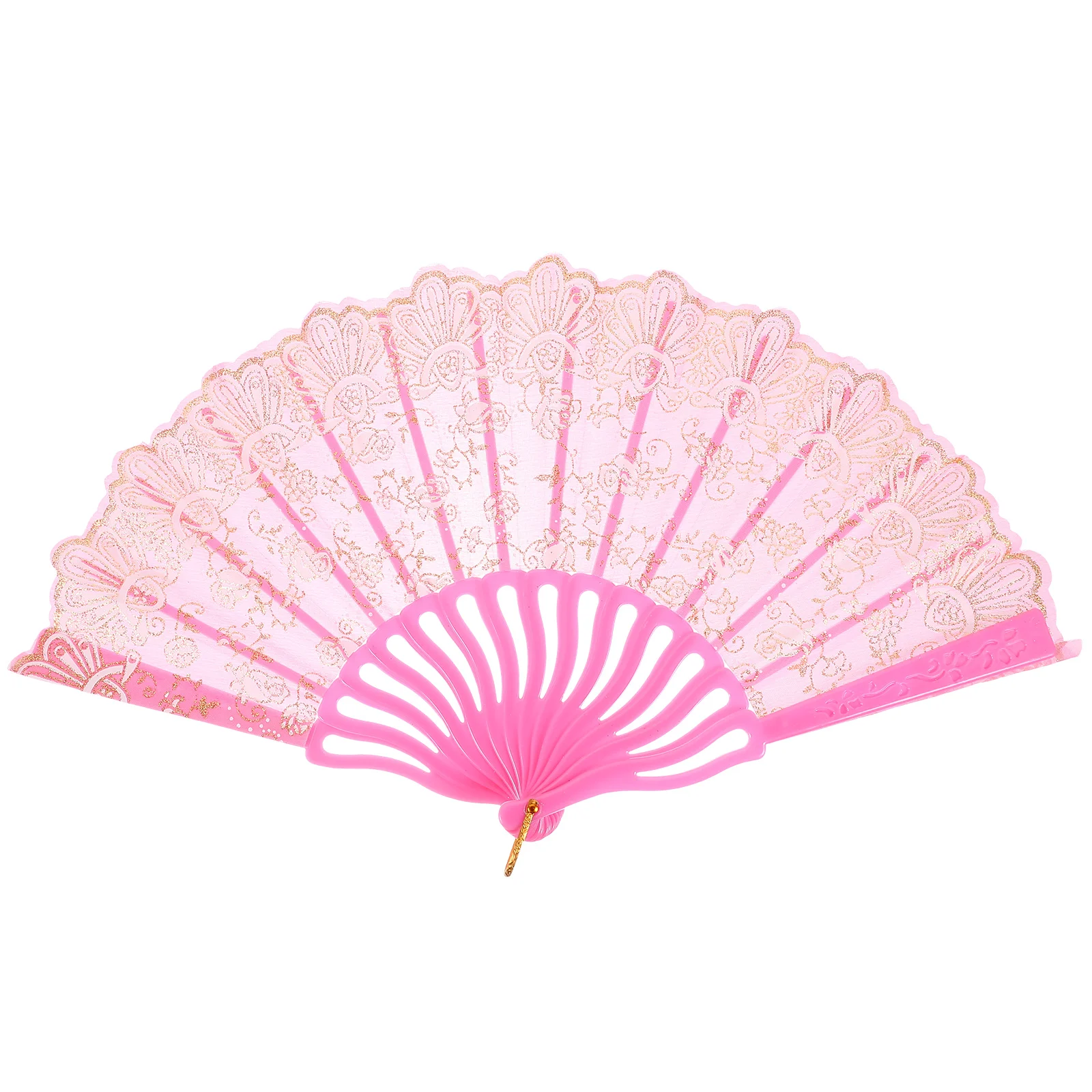 

Small Flower Rose Fan Black Hand Fans Foldable Decorative Chinese Vintage Lace Fans Tea Party Storage Gift Traditional Style