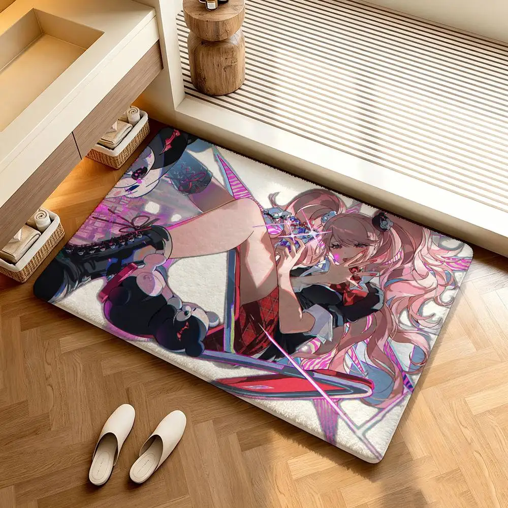 Games Danganronpa Popular  Shower Room Absorbent Small Floor Mat Soft Comfortable Decorative Foot Mat