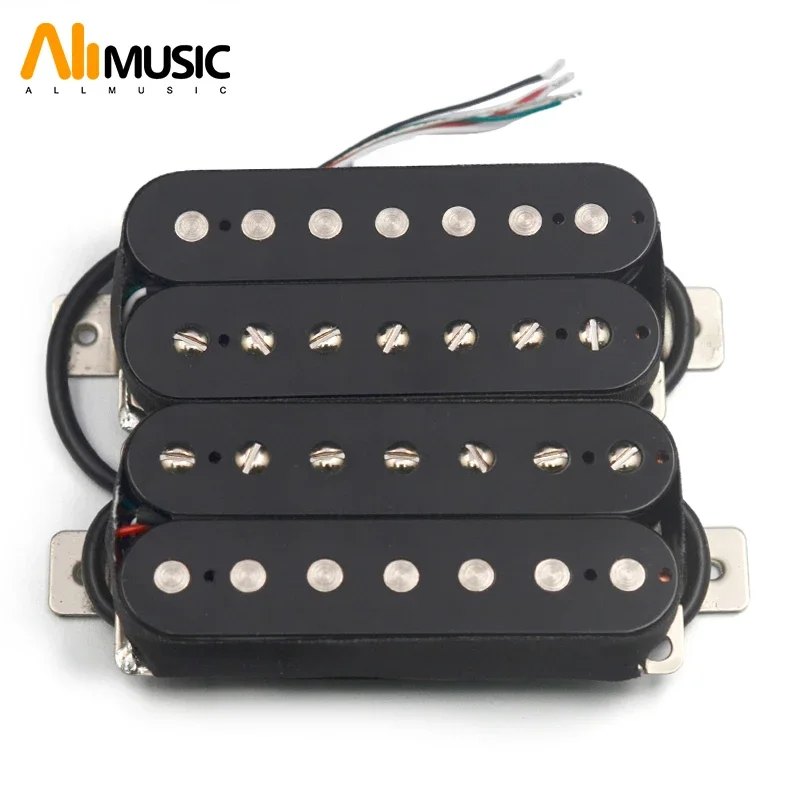 

Alnico V 7String Electric Guitar Pickup N-8.8K/B-14.2K Humbucker Alnico 5 Pickup Coil Splitting Pickup Guitar Parts Black