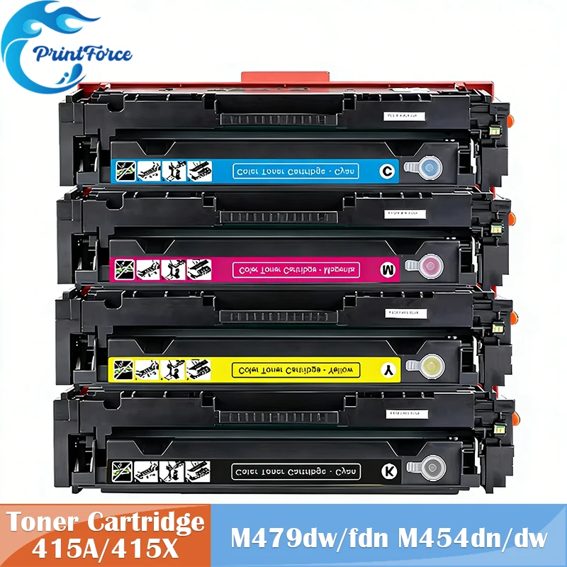 

Тонер-картридж CF415A 415A 415X W2030A W2031A W2032A W2030X с чипом для HP LaserJet Pro M479fdw M479dw M479fdn M454dw M454dn