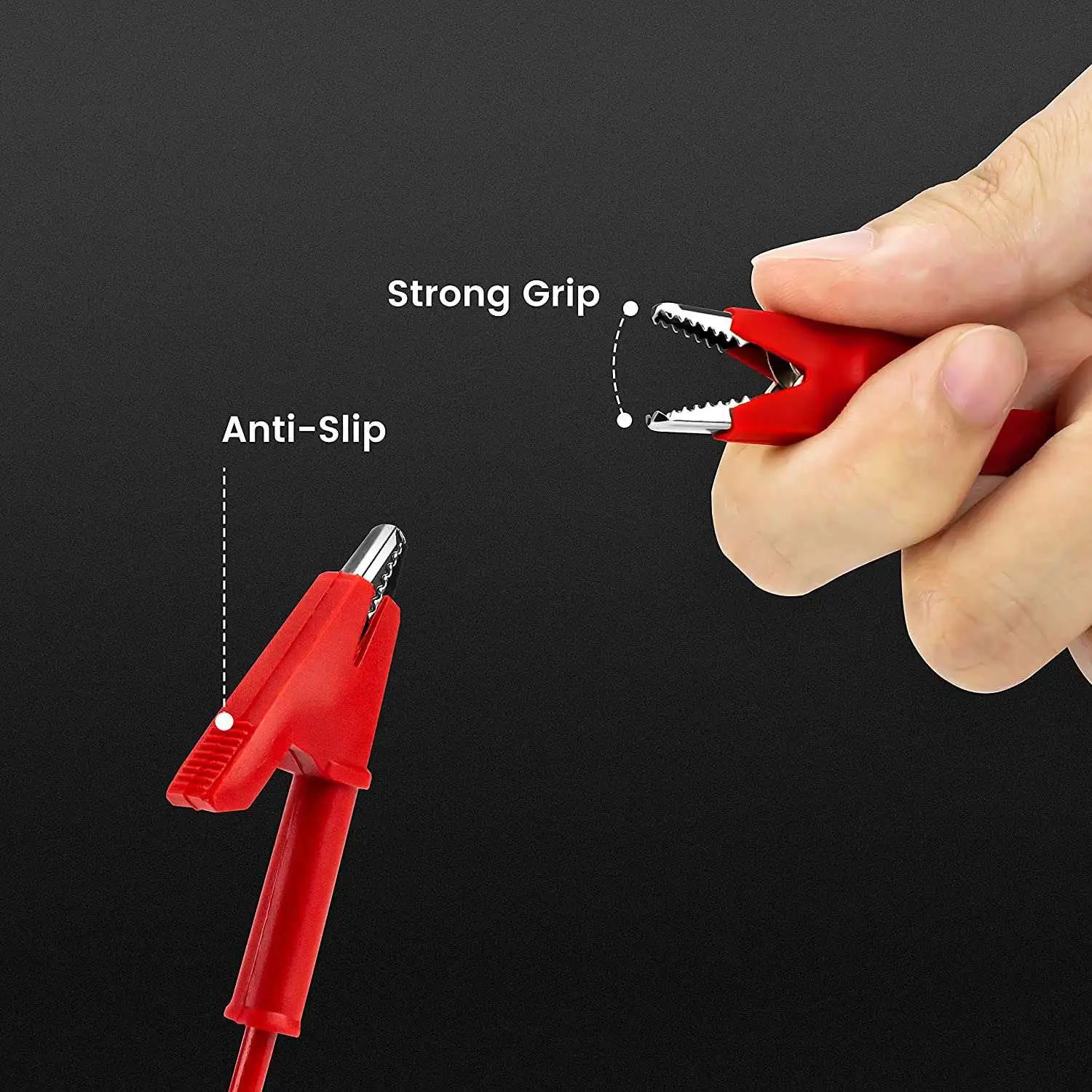 

5PCS 4mm Multimeter Banana Plug to Alligator Clips Test Lead for Electrical Testing Wires and Alligator Clip Cable