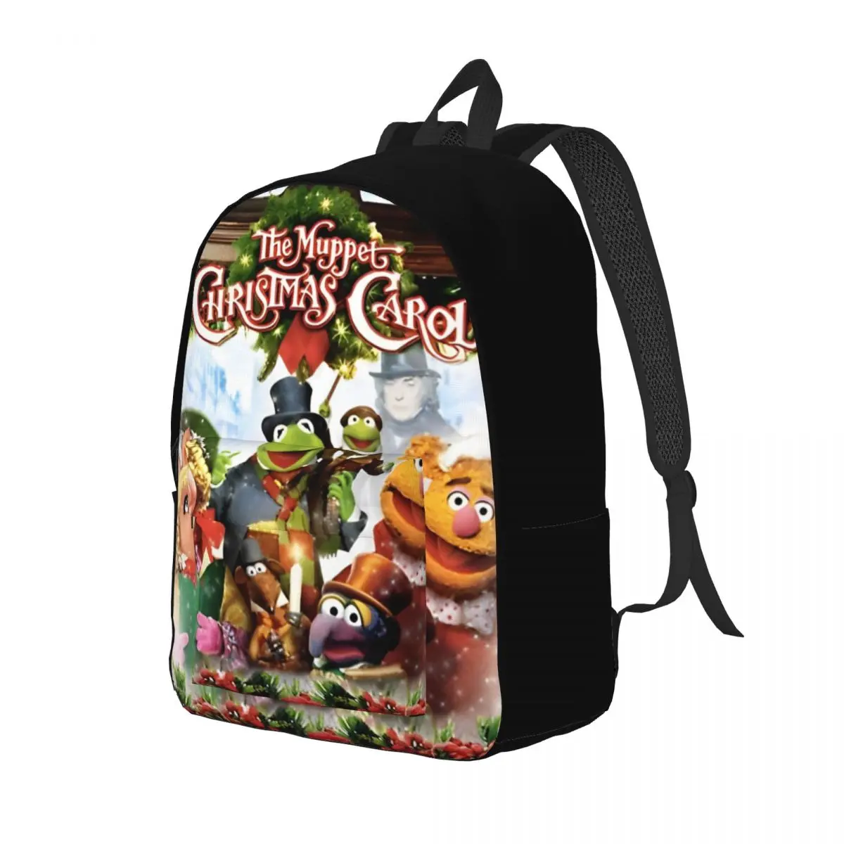 The M-Muppets Christmas Carol Backpack for Preschool Kindergarten School Student Book Bags Boy Girl Kids Daypack Durable