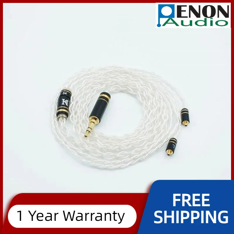ISN Audio S4 4 Strands 63 Cores OCC Sliver-plated HiFi Audiophile Earphone Replacement Cable IEM Upgrade Cable