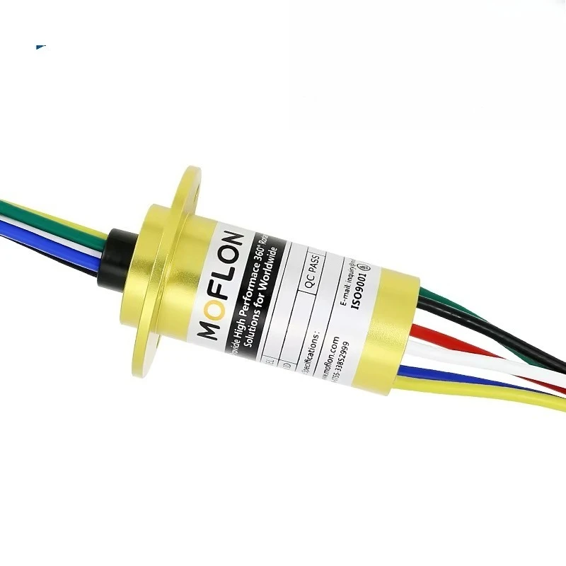 High Power Conductive Slip Ring High Current Rotating Dining Table Battery Furnace Slip Ring 2 4 6 12 Channels