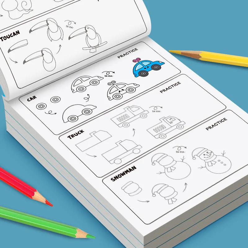 Art Learning Book for Kids - How to Draw Everything with Simple Steps, Boost Creativity & Drawing Skills