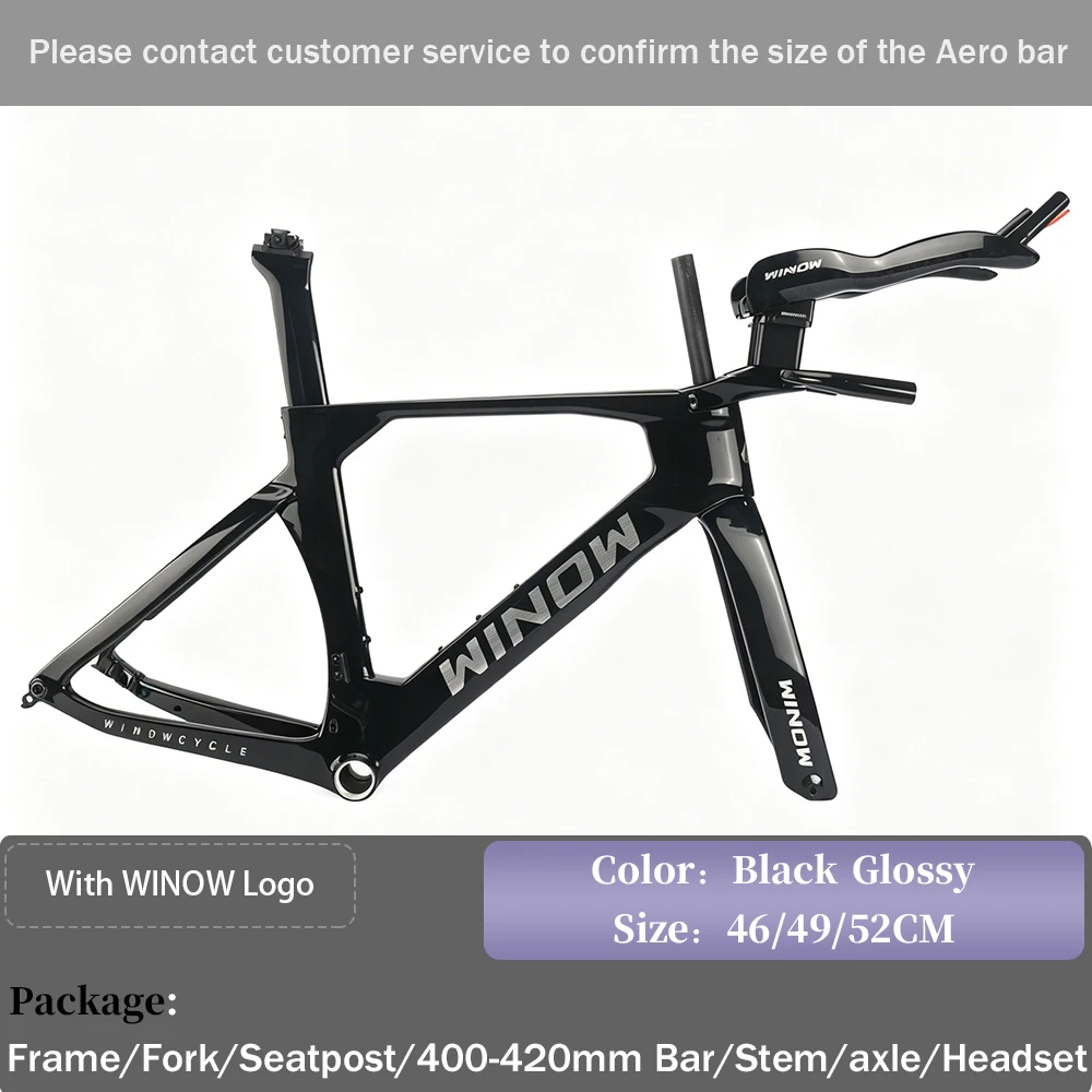 Winow Cycle New T1000 Carbon TT Bike Frame Aero Triathlon Bike