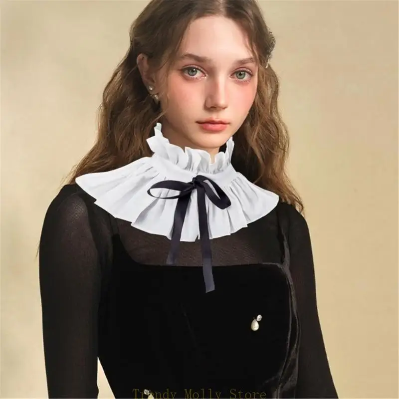 N5KB Vintage Ruffle decote necons