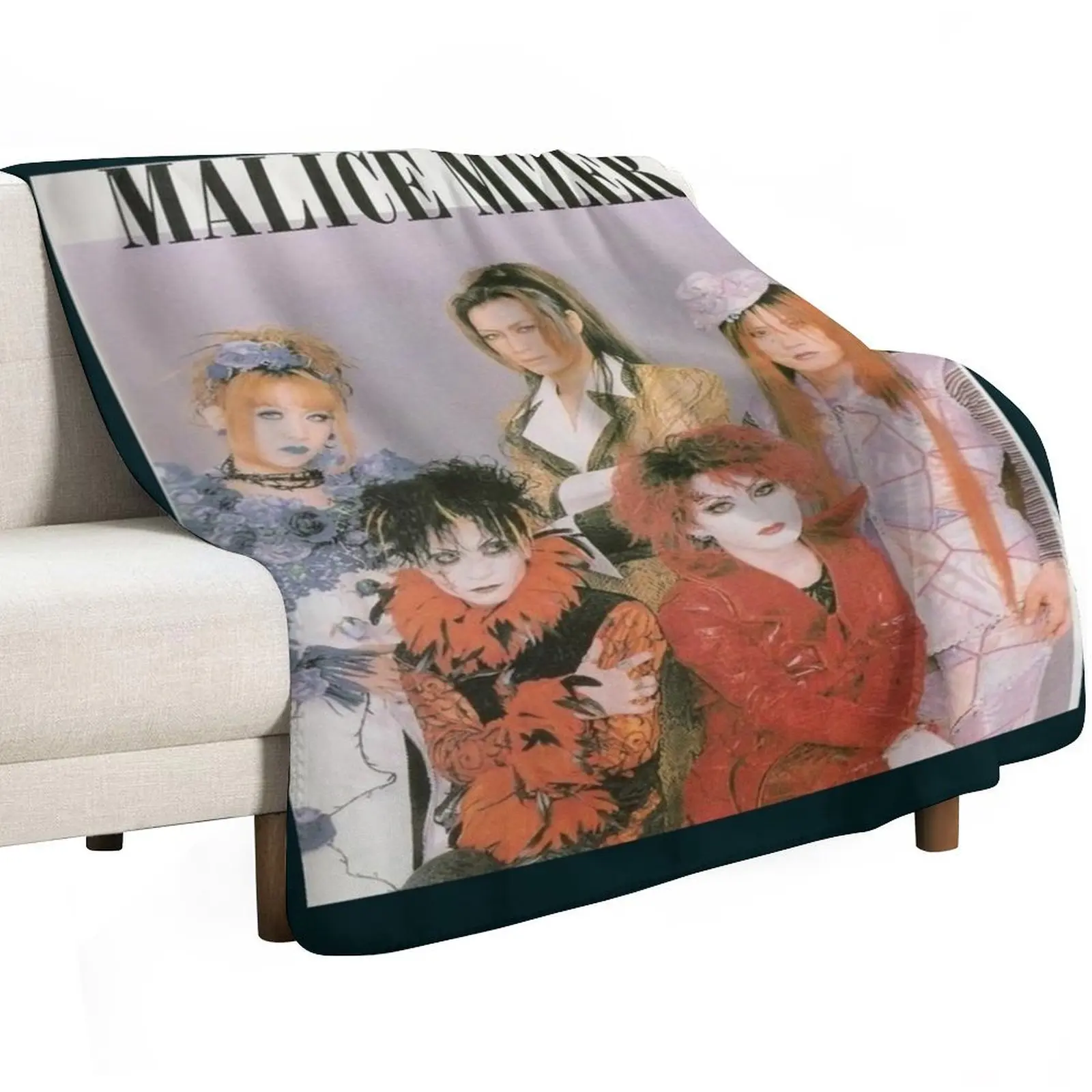 Malice Mizer Throw Blanket Softest Plush Thermals For Travel Sleeping Bag Custom Sofa Quilt Blankets