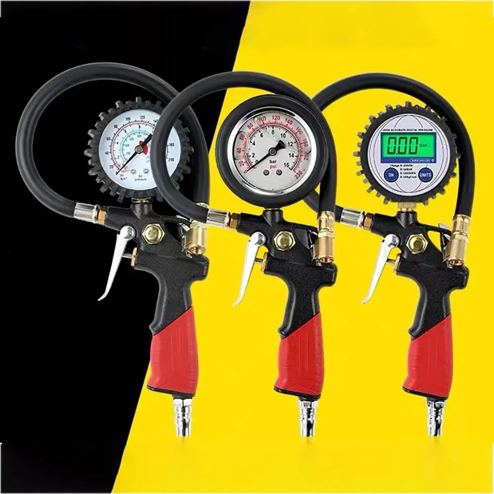 Digital Car Tire Air Pressure Inflator Gauge LCD Display LED Backlight Vehicle Tester Inflation Monitoring manometer