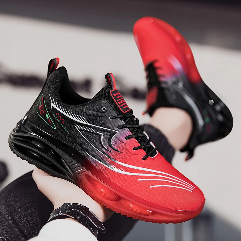 

Running Shoes Men Comfortable Wear-resistant Breathable Anti-slip Casual Men's Shoes Lightweight Soft Lace-up Sports Shoes Men