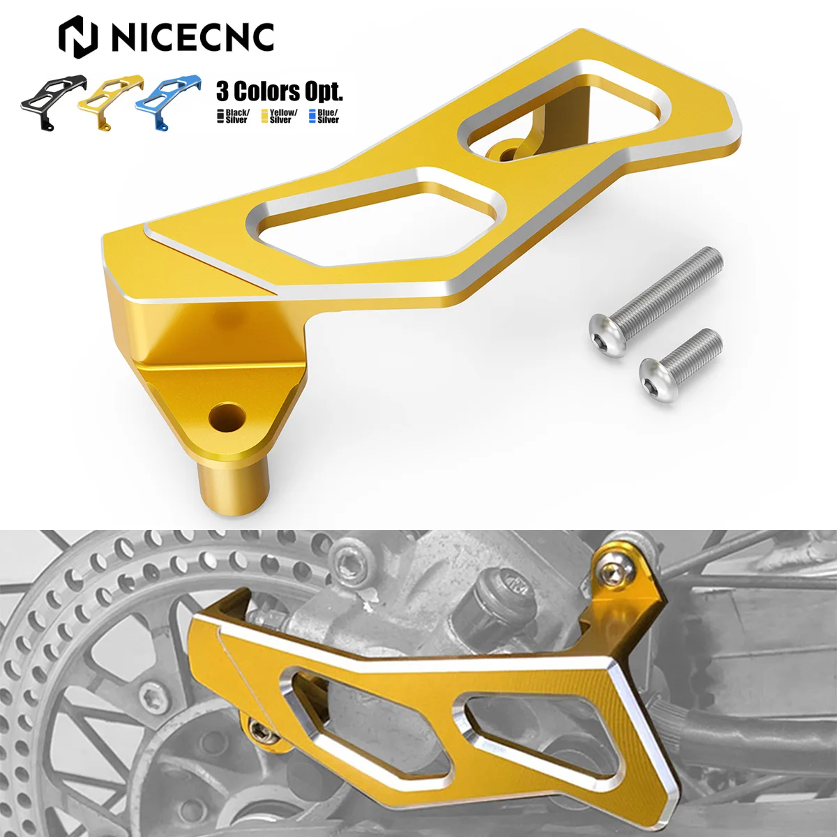 

New For 2024 Suzuki DRZ400SM 2005-2024 DRZ 400SM DR-Z400SM DR-Z NICECNC Motorcycle Rear Brake Caliper Guard Cover Protector Kit