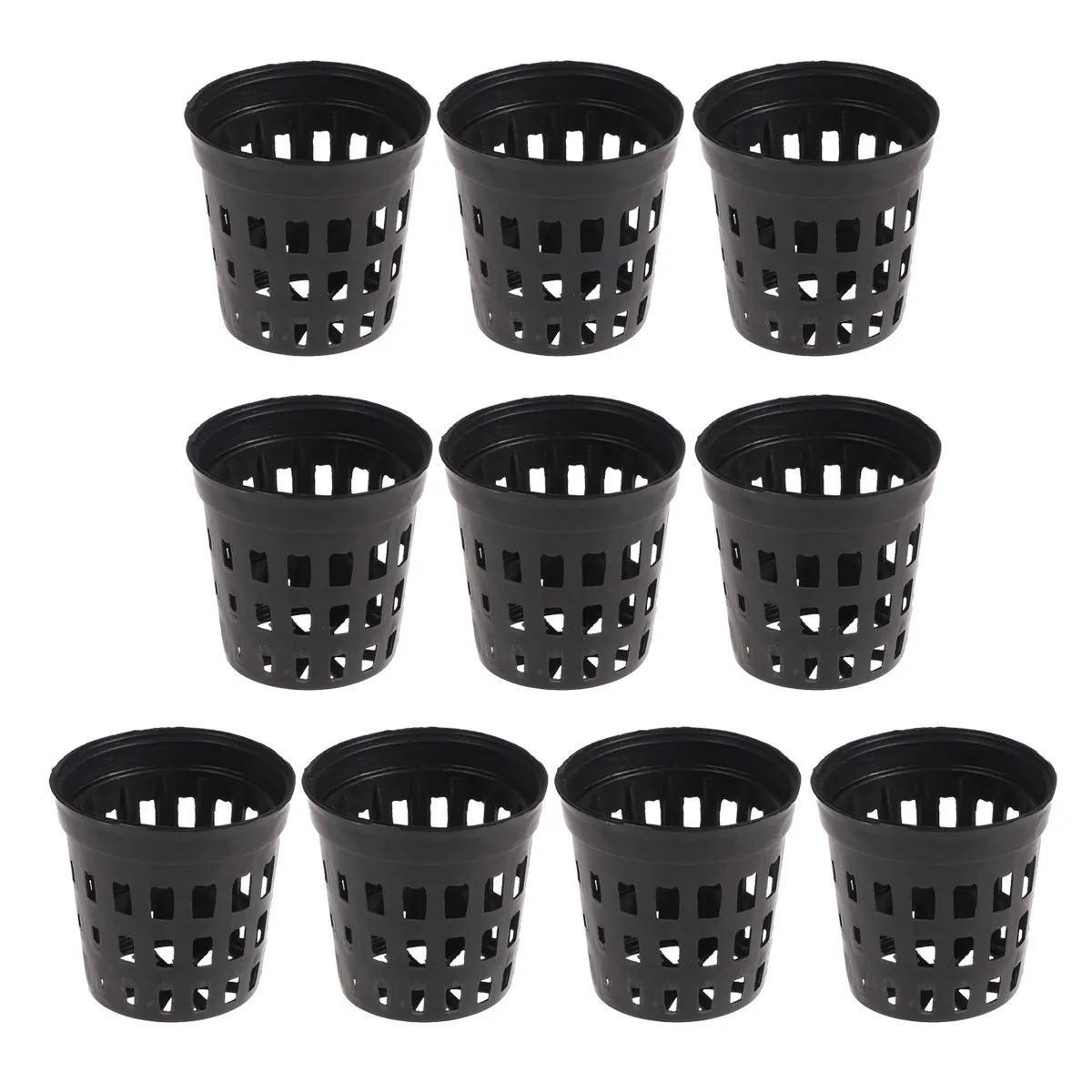 1 panier à plantes aquatiques noir de taille moyenne pour aquarium, pot en plastique pour la culture des plantes aquatiques favorisant une croissance saine des racines