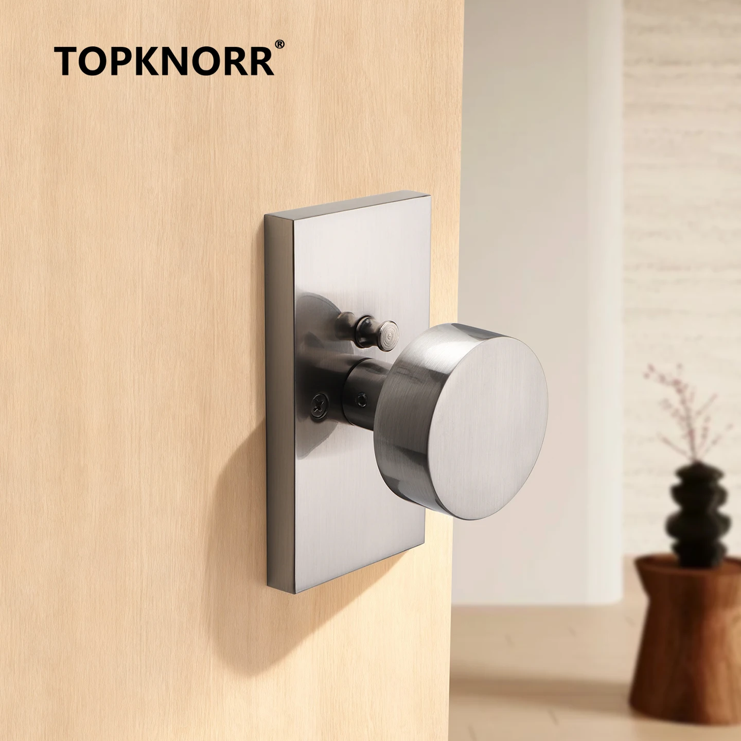 Amerikaans deurslot Huishoudelijk sleutelloos badkamerdeurslot Zinklegering Effen kogelslot Driepolig badkamerslot Binnendeuren Poort