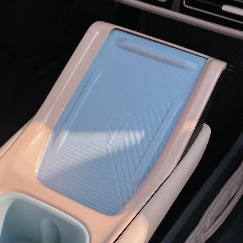 Car Wireless Charging Anti-slip Mat Interior Supplies Central Control Door Slot Mat For BYD Seagull Car Interior Accessories