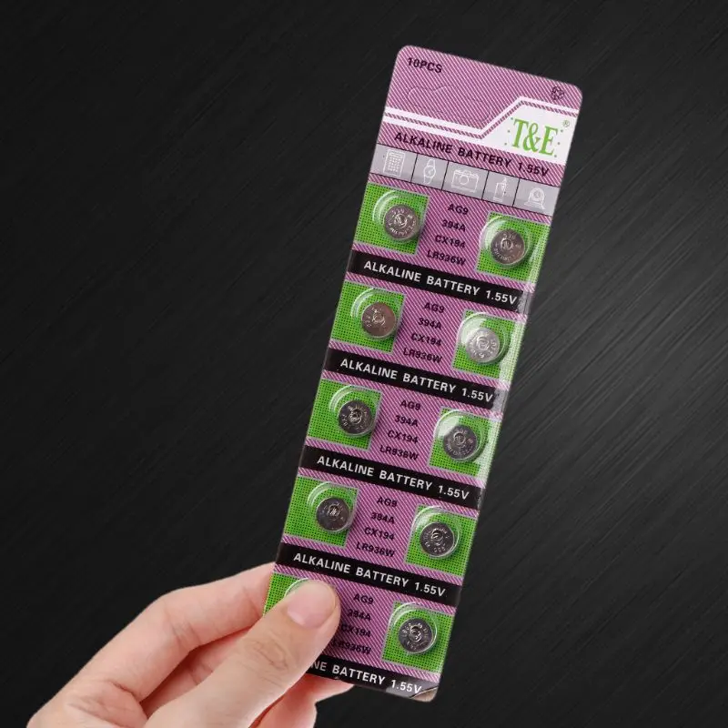 10แพ็คนาฬิกานาฬิกาแบตเตอรี่ปุ่มเซลล์1.55Vแบตเตอรี่สำหรับไฟฟ้าของเล่นLR936