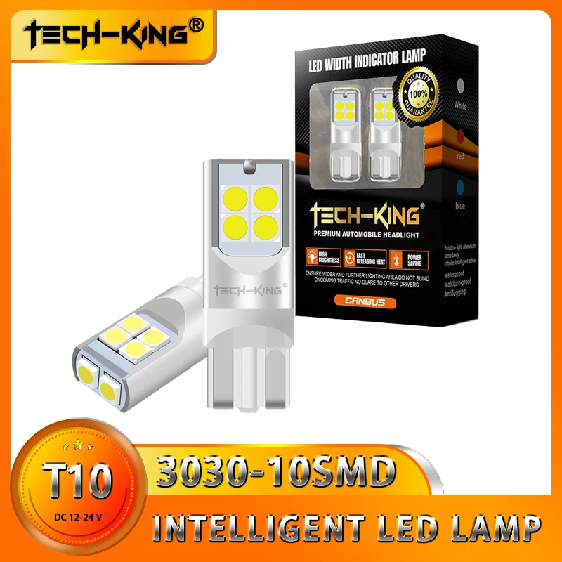 

T10 W5W LED Bulb Canbus Auto Car Interior Dome Door Glove Box Trunk License Plate Lights Super Bright Interior Light 12V 3030