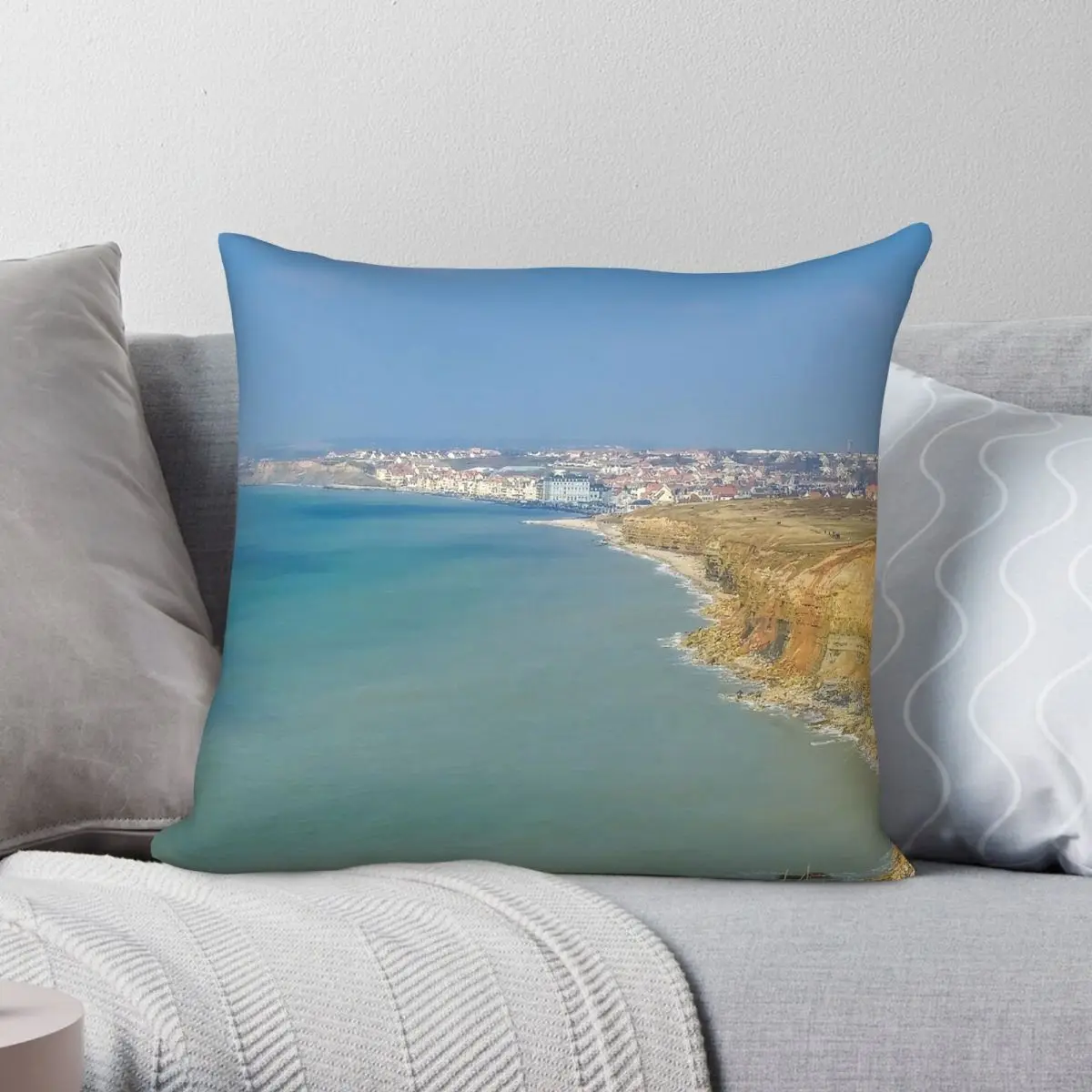 Opaline Coast Wimereux Les Hauts De France Pillowcase Polyester Linen Velvet Pattern Zip Decor Throw Pillow Case Home Cover 18