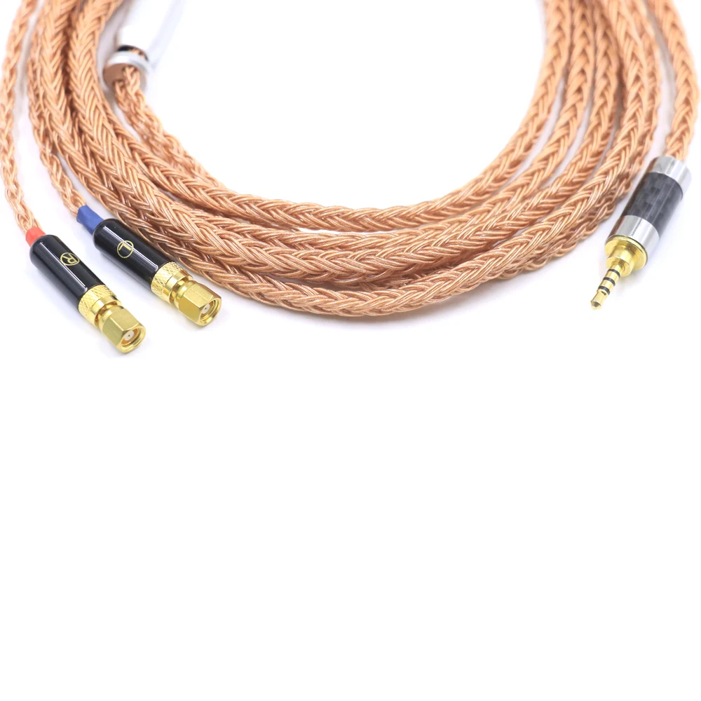 16 코어 구리 헤드폰 업그레이드 교체 케이블 (나사) Hifiman HE6 HE5 HE400 HE500 HE600 HE300