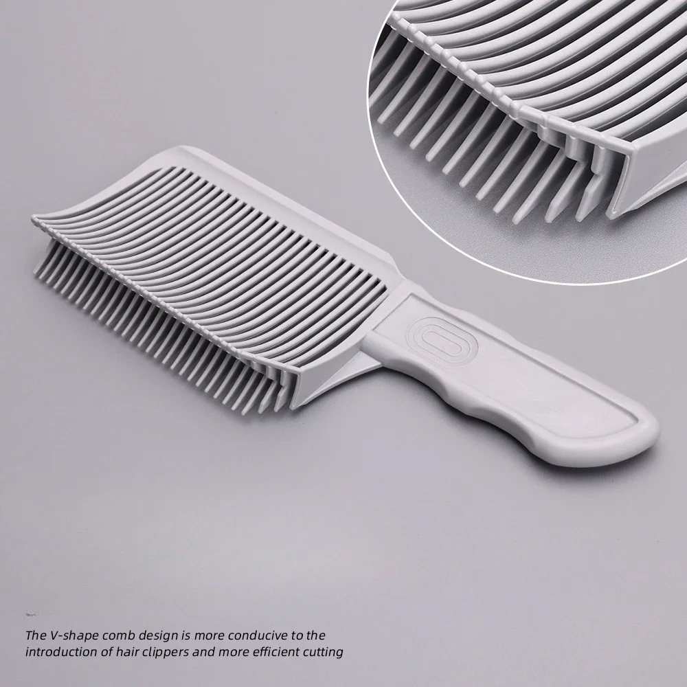 Fading Comb Professional Barber Clipper Blending Flat Top Hair Cutting Comb For Men Heat Resistant Fade Brush Salon Styling Tool