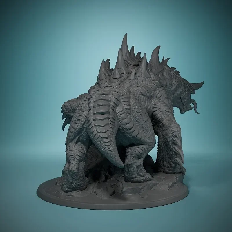 Figure in miniatura di Dracocerberus in resina non verniciata per hobbisti, regalo ideale per le vacanze per giochi di ruolo, giochi tattici e decorazioni