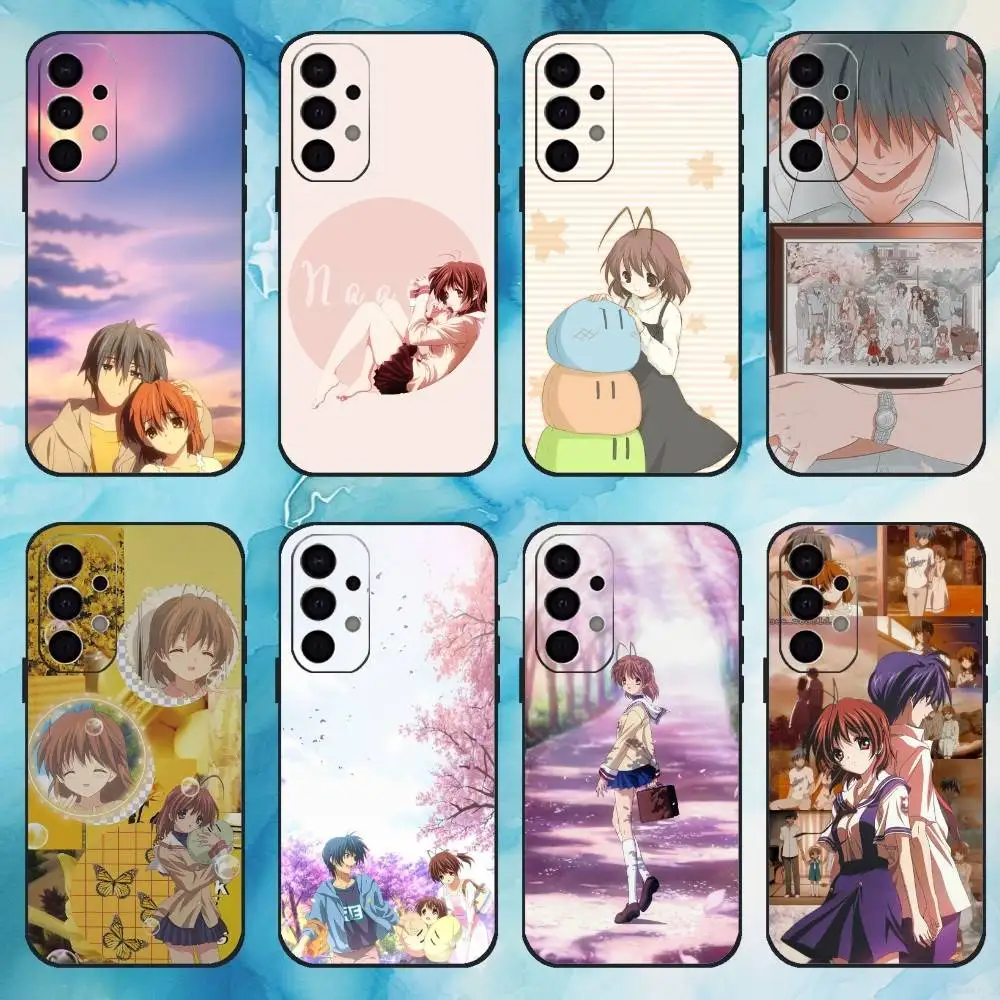 Чехол для телефона C-Clannad Anime для Samsung Galaxy A73, A72, A71, A70, A53, A52, A51, другие мягкие черные чехлы