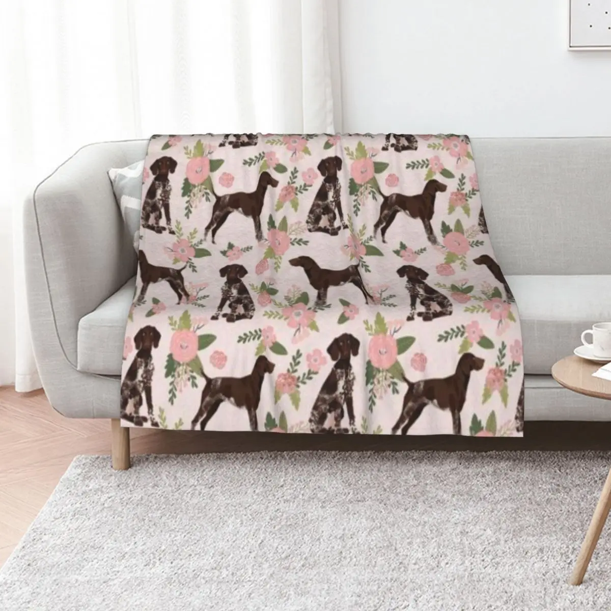 GERMAN SHORTHAIR Throw Blanket Luxury Brand Single Plaid Sofa Winter beds Weighted Blankets