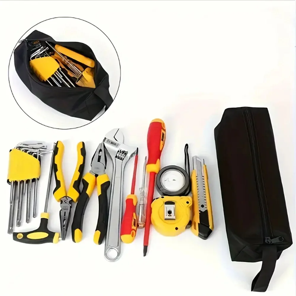 A Small Oxford Cloth Handheld Tool Bag Hardware Tools Multifunctional Storage Bag Mini Repair Tool Kit