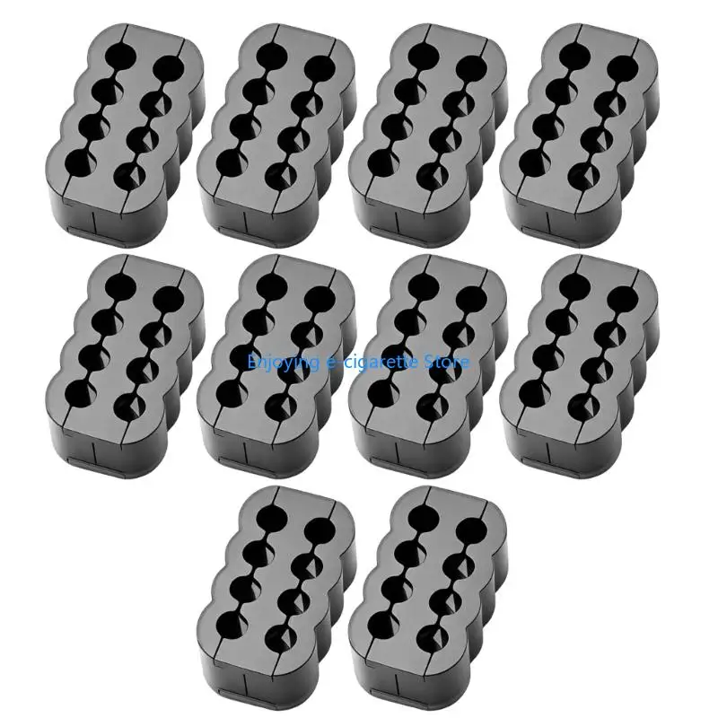 8-poliges ABS-Kabelführungsset für Desktop-Builds, Snap-Lock-Routing-Halter, 10er-Pack für eine saubere – Detail 5
