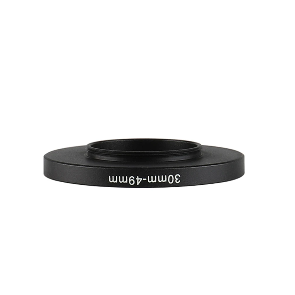 Aluminiowy czarny filtr stopniowy pierścień 30mm-49mm 30-49mm 30 do 49 Adapter obiektywu adaptera filtra do obiektywu aparatu Canon Nikon Sony DSLR