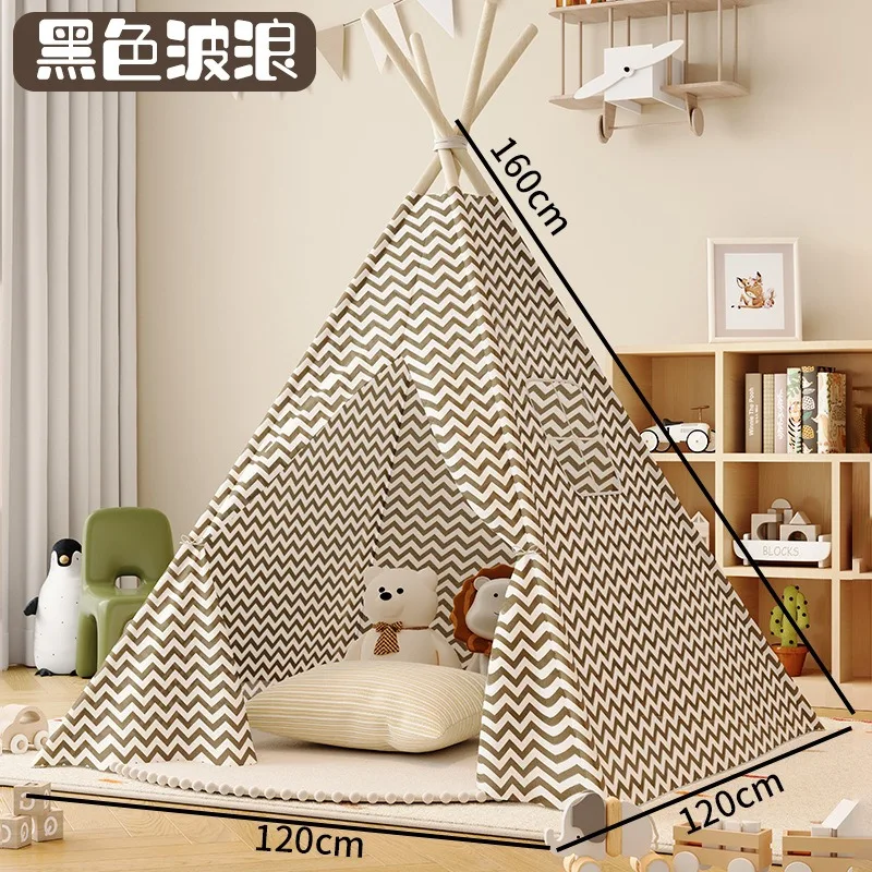 Tent for Kids Indoor Household Children Play House Wigwams Portable Folding Tipi Teepee Girl and Boy Castle Play Room Tents