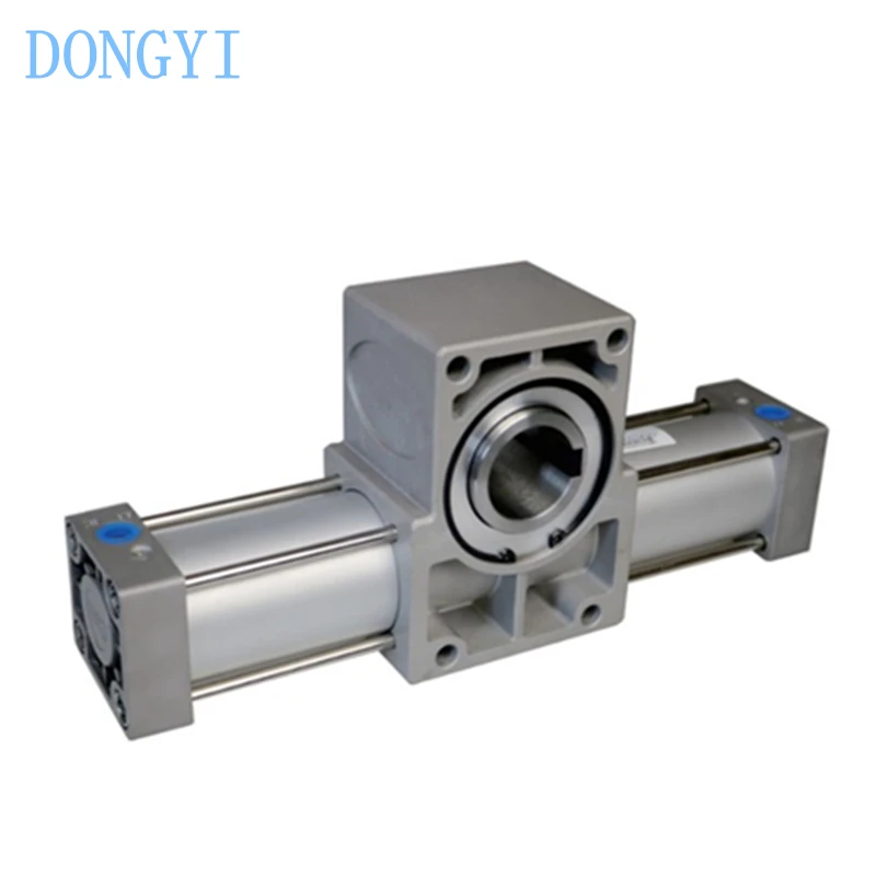 Pneumatic Rotary Cylinder Rack Pinion Swing Cylinde QGK QGKJ QGK100 QGKJ100 90° 180° 270° 360° QGK100X90/180/270/360-S