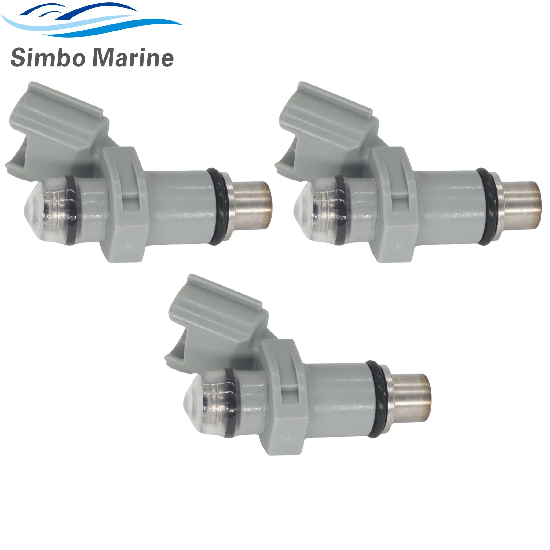 3 Pcs 6BG-13761-00 New Fuel Injector 4 Holes Replacement for Yamaha 4-Stroke F 30 40 HP Marine Outboard Engine 6BG1376100