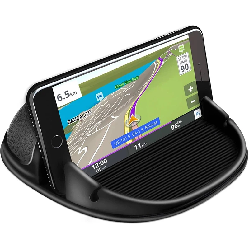 Car Phone Holder, Cars Phones Mount Silicone Car Pad Mat for Various Dashboards, Slip Free Desk Phone Stand for iPhone Samsung