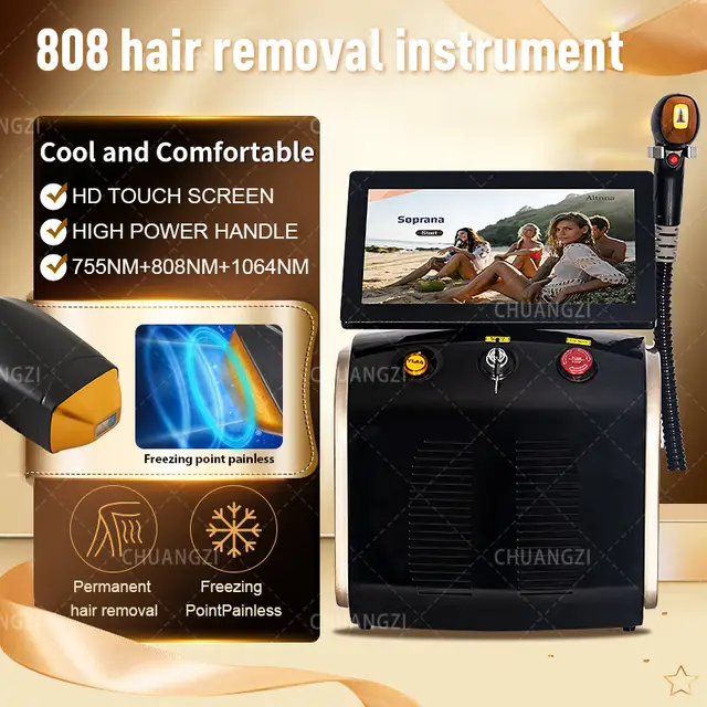 Myoslim Professional Diode Lase Hair Removal Machine 3 Wavelengths