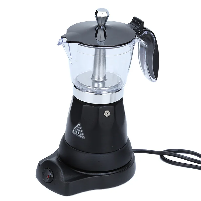 Electric Coffee Maker 1PC 300ML Aluminium Alloy Electric Home Office Coffee Making Convenient