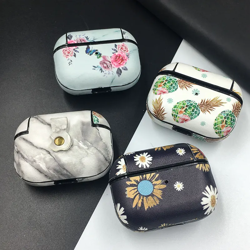 Вспышка с рисунком ананаса фламинго для Airpods 1 2 3, Противоударная Защитная крышка для Airpods Pro 2019 2022