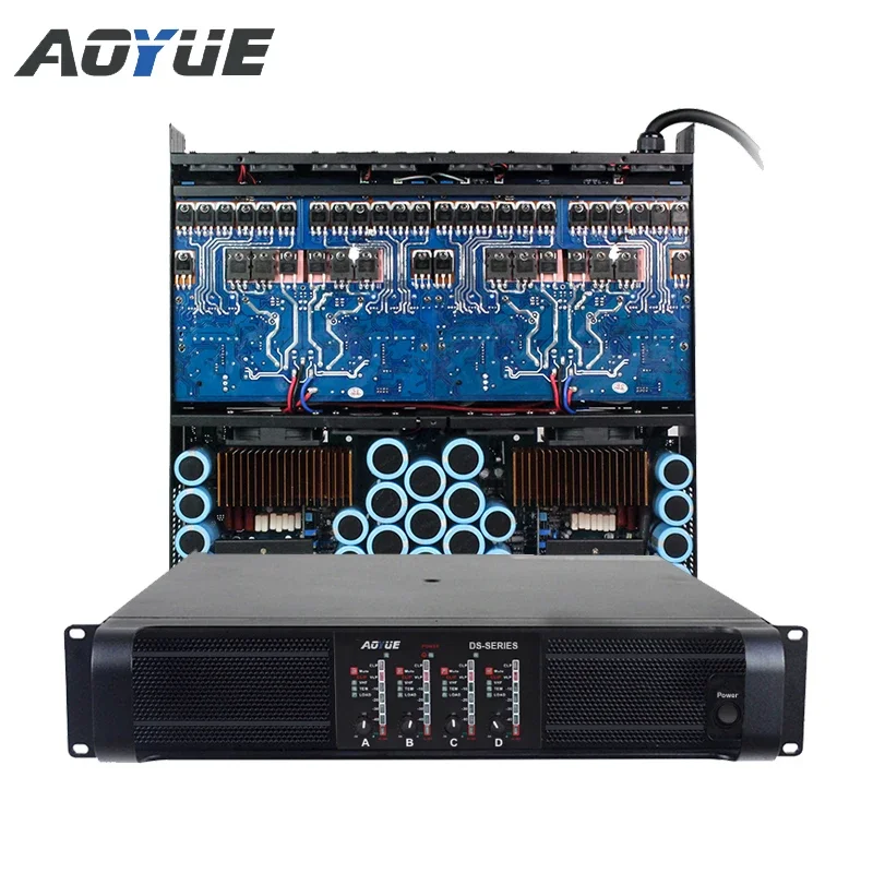 

Aoyue amplifier 5000 watts DS-20Q 4 channels stereo amplifier 110v 220v audio amplifier circuit amp