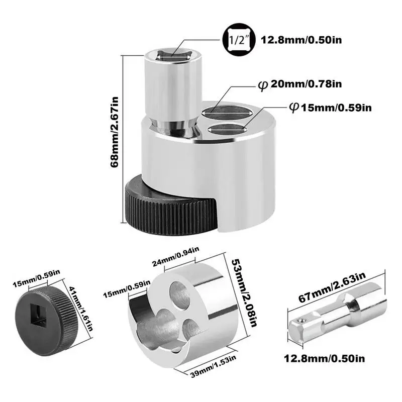 Broken Bolt Remover Stud Extractor Tool Broken Bolt Remover Nut Splitter Wheel Stud Removal Tool Bolt Remover And Extractor For