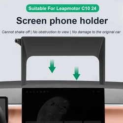 For Leapmotor C10/C11/C01/C16 2024 Special Car Screen Phone Holder Wireless Charger Navigation Modification Interior 14.6 Inch