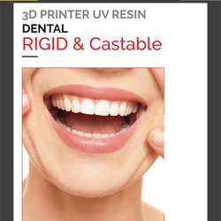 Resin 3D Printer Dental Casting Mold UV Implant Guide Temporary Crown Orthodontics Braces Photosensitive Printing 200g/500G