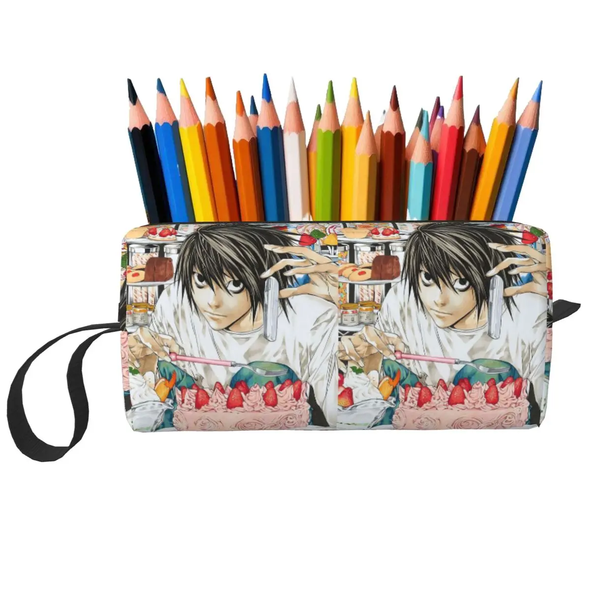 Deaths Notes Ryuk Anime Pencil Case for Boys Girls Pen Box Pencil Bag Stationery Supplies Women Organizer Pouch