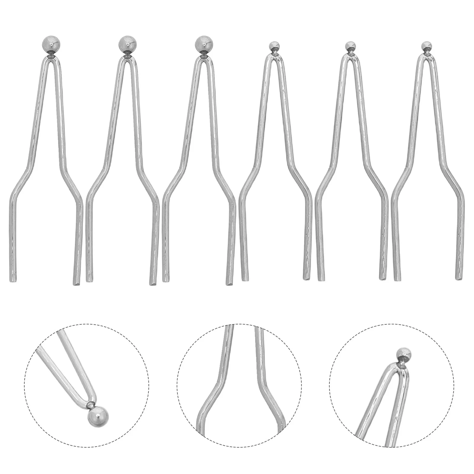 6Pcs Pyrography Pen Replacement Tips Wood Burning Nibs High Resistance Nickel Alloy Metal Tips for Engraving Wood Burner