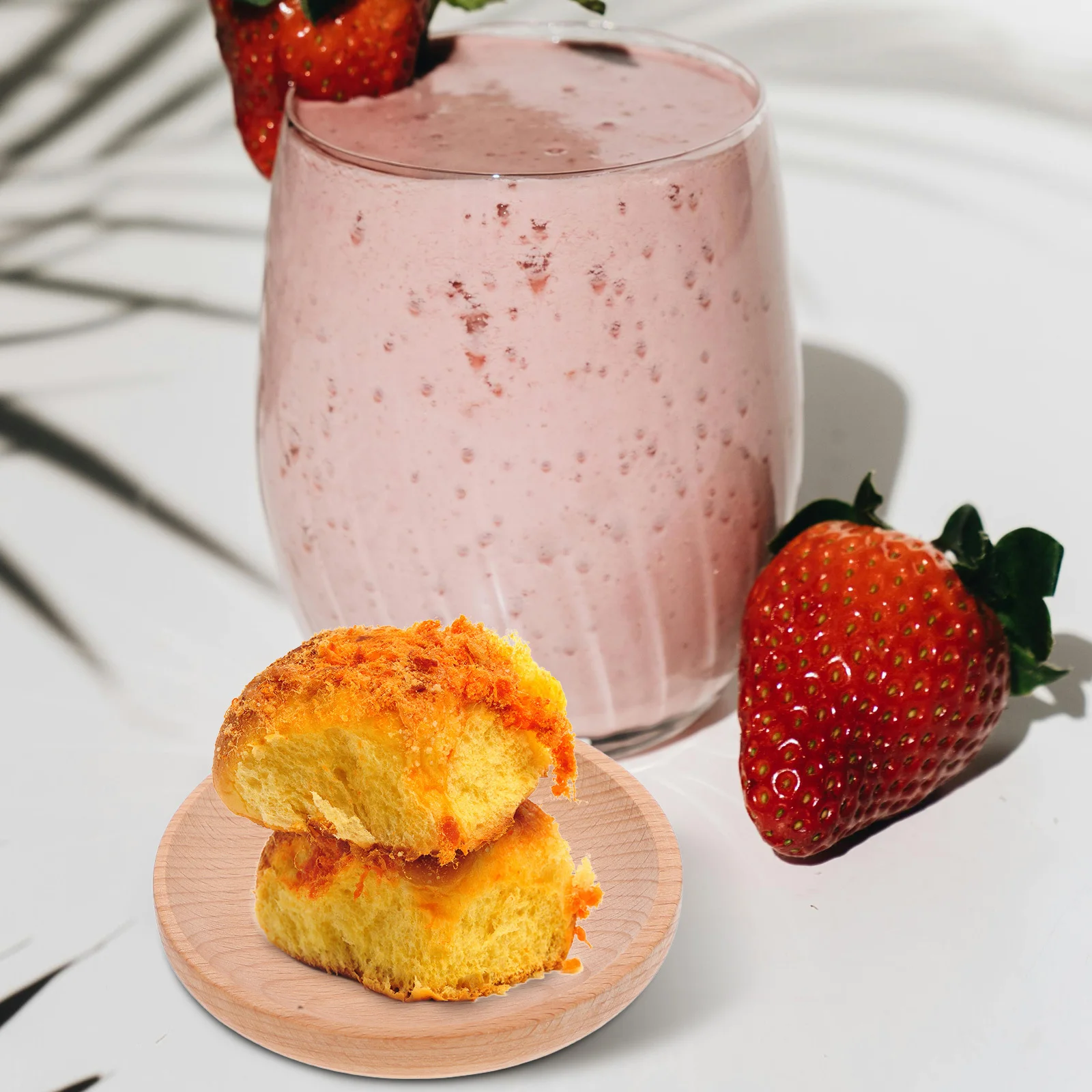 

2pcs Wooden Appetizer Plates Round Serving Platter Smooth Rustic Grain Snack Plate For Party Dessert Cheese Fruit Wedding