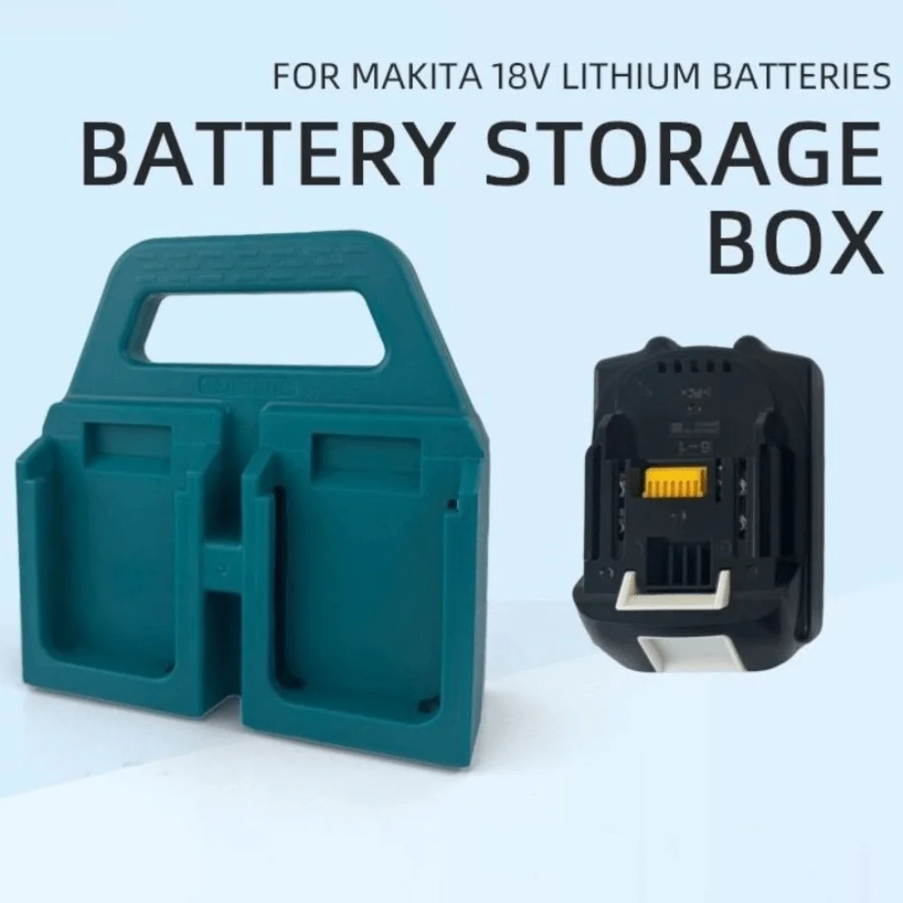 Portable Lithium Battery Storage Rack Handheld Storage Basket Battery Mount Holder Battery Base Bracket for Makita 18V Battery